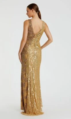 Mac Duggal Long Formal Dress 5473 -SIMPLY DRESS SALE 5473 Gold BK 43b51554 fe67 4b07 a0ff 1eadbcce7b97