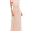 Mac Duggal Long Formal Dress 55035 -SIMPLY DRESS SALE 55035 Blush AB