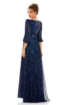 Mac Duggal Long Formal Dress 5509 -SIMPLY DRESS SALE 5509 Midnight BK