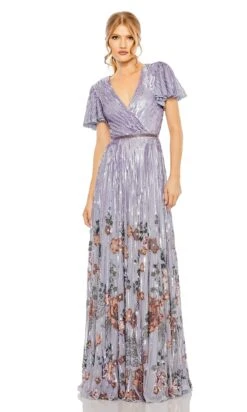 Mac Duggal Long Formal Dress 5637 -SIMPLY DRESS SALE 5637 Lilac AB