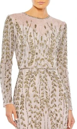 Mac Duggal Long Formal Dress 5644 12 Mac Duggal Long Formal Dress 5644 -SIMPLY DRESS SALE 5644 Mocha CL