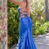 Backless Metallic Long Formal Party Dress 6770H -SIMPLY DRESS SALE 6770H BACK