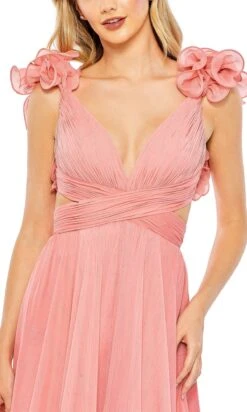 Mac Duggal Long Formal Dress 68094 -SIMPLY DRESS SALE 68094 Coral CL