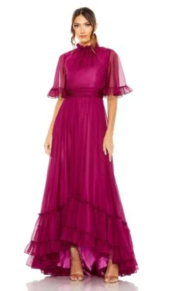 Mac Duggal Long Formal Dress 68229 -SIMPLY DRESS SALE 68229 Raspberry AB