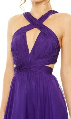 Mac Duggal Long Formal Dress 68474 -SIMPLY DRESS SALE 68474 Purple CL