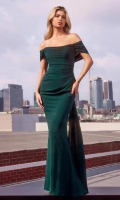 Ladivine Long Formal Dress 7433 25 Ladivine Long Formal Dress 7433 -SIMPLY DRESS SALE 7433 HUNTER GREEN FRONT long prom dresses