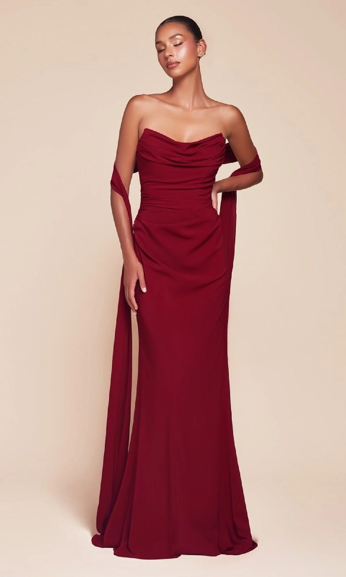 Ladivine Long Formal Dress 7433 7 Ladivine Long Formal Dress 7433 - Image 5
