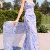Ladivine Long Formal Dress 7445 -SIMPLY DRESS SALE 7445 BLUE long prom dresses