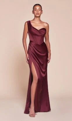 Ladivine Long Formal Dress 7448 -SIMPLY DRESS SALE 7448 burgundy