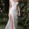 Ladivine Long Formal Dress 7448W -SIMPLY DRESS SALE 7448w off white 1 1