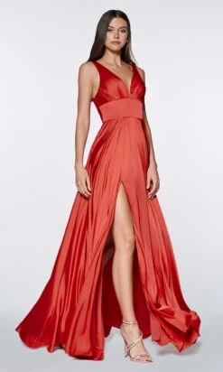 Long Formal Dress 7469 By Ladivine -SIMPLY DRESS SALE 7469 red 16