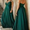 Formal Long Dress 7485C By Ladivine -SIMPLY DRESS SALE 7485 emerald 13