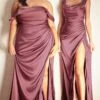 Ladivine Long Formal Dress 7488 -SIMPLY DRESS SALE 7488 7488C mauve rose