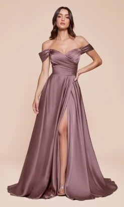 Ladivine Long Formal Dress 7493-1 -SIMPLY DRESS SALE 7493 ENGLISH VIOLET 1 long prom dresses