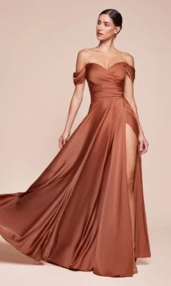 Ladivine Long Formal Dress 7493-1 -SIMPLY DRESS SALE 7493 SIENNA FRONT long prom dresses