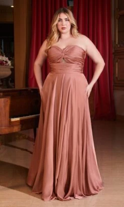 Formal Long Plus-Size Dress 7496C By Ladivine -SIMPLY DRESS SALE 7496c rosegold