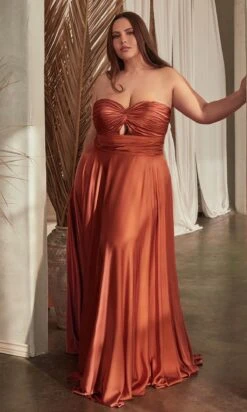Formal Long Plus-Size Dress 7496C By Ladivine -SIMPLY DRESS SALE 7496c sienna 2