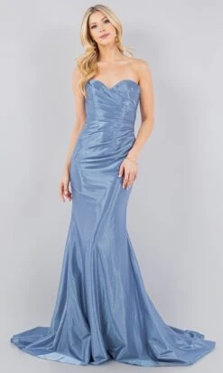 Cinderella Couture Long Formal Dress 8083j -SIMPLY DRESS SALE 8083J Dustyblue 2