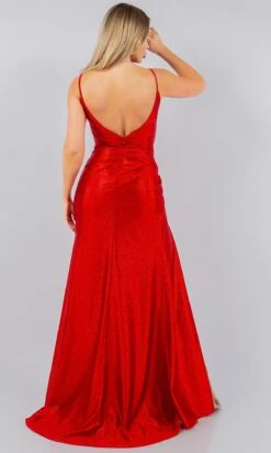 Cinderella Couture Long Formal Dress 8117j -SIMPLY DRESS SALE 8117JRed 5