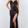 Cinderella Couture Long Formal Dress 8122j -SIMPLY DRESS SALE 8122J Black 1