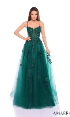 Amarra Long Formal Dress 88086 -SIMPLY DRESS SALE 88086Emerald