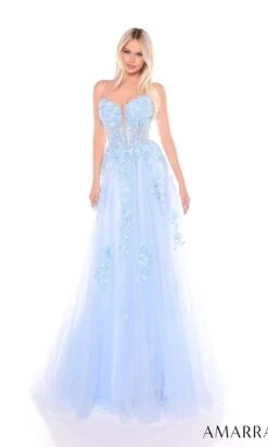 Amarra Long Formal Dress 88086 -SIMPLY DRESS SALE 88086LightBlue a