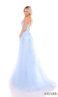 Amarra Long Formal Dress 88086 -SIMPLY DRESS SALE 88086LightBlue b