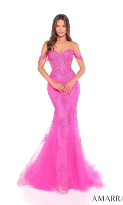 Amarra Long Formal Dress 88224 10 Amarra Long Formal Dress 88224 -SIMPLY DRESS SALE 88224Fuchsia long prom dress