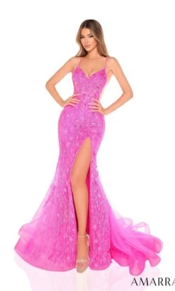 Amarra Long Formal Dress 88227 -SIMPLY DRESS SALE 88227 BarbiePink long prom dress