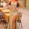 Amarra Long Formal Dress 88243 -SIMPLY DRESS SALE 88243Avocado a long prom dress