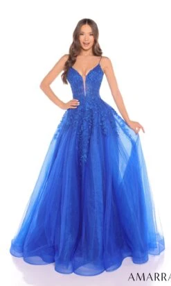 Amarra Long Formal Dress 88245 -SIMPLY DRESS SALE 88245RoyalBlue long prom dress