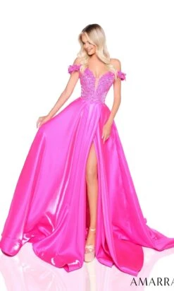 Amarra Long Formal Dress 88247 -SIMPLY DRESS SALE 88247Fuchsia long prom dress