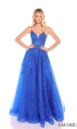 Amarra Long Formal Dress 88274 -SIMPLY DRESS SALE 88274RoyalBlue long prom dress