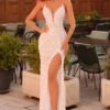 Amarra Long Formal Dress 88280 2 Amarra Long Formal Dress 88280 -SIMPLY DRESS SALE 88280Ivory Silver a long prom dress