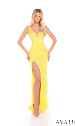 Amarra Long Formal Dress 88337 13 Amarra Long Formal Dress 88337 -SIMPLY DRESS SALE 88337Yellow long prom dress