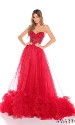 Amarra Long Formal Dress 88339 12 Amarra Long Formal Dress 88339 -SIMPLY DRESS SALE 88339Red long prom dress