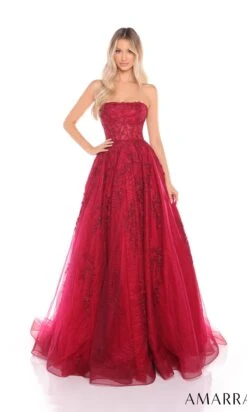 Amarra Long Formal Dress 88414 7 Amarra Long Formal Dress 88414 -SIMPLY DRESS SALE 88414Wine long prom dress