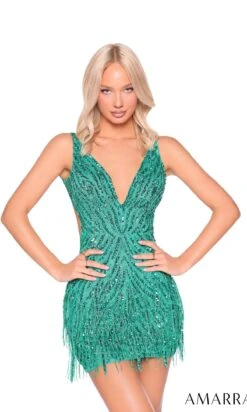 Amarra Short Party Dress 88959 -SIMPLY DRESS SALE 88959Jade a
