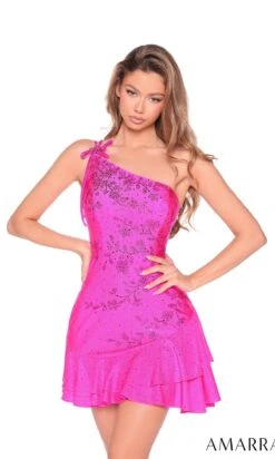 Amarra Short Party Dress 88965 -SIMPLY DRESS SALE 88965Fuchsia a