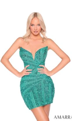 Amarra Short Party Dress 88997 -SIMPLY DRESS SALE 88997Jade a