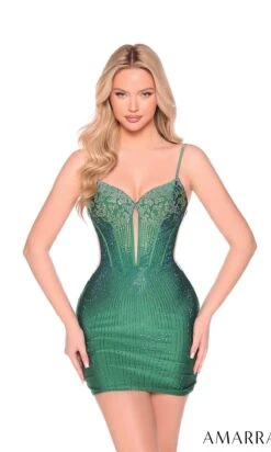 Amarra Short Party Dress 89015 9 Amarra Short Party Dress 89015 -SIMPLY DRESS SALE 89015Emerald a