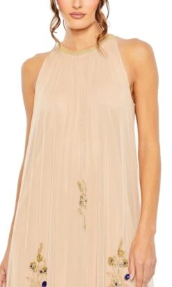 Mac Duggal Long Formal Dress 9232 -SIMPLY DRESS SALE 9232 NudeGold CL