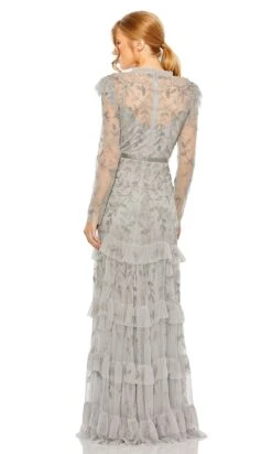 Mac Duggal Long Formal Dress 9237 -SIMPLY DRESS SALE 9237 Platinum BK