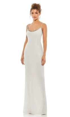Mac Duggal Long Formal Dress 93551 -SIMPLY DRESS SALE 93551 White AB
