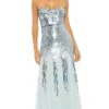 Mac Duggal Long Formal Dress 93959 -SIMPLY DRESS SALE 93959 IceBlue AB