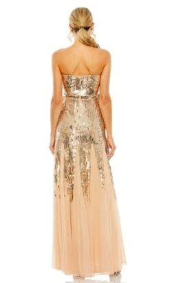 Mac Duggal Long Formal Dress 93959 -SIMPLY DRESS SALE 93959 RoseGold BK