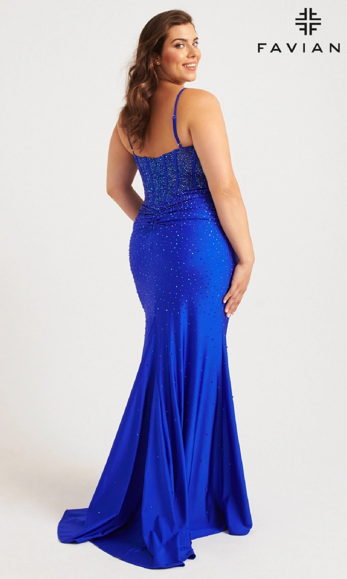 Faviana Long Plus-Size Formal Dress 9555 4 Faviana Long Plus-Size Formal Dress 9555 - Image 2
