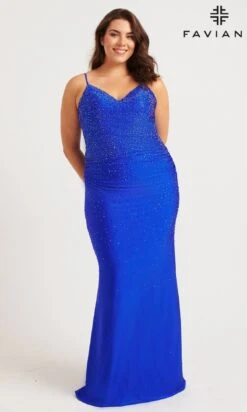 Faviana Long Plus-Size Formal Dress 9555
