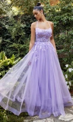 Andrea & Leo Long Formal Dress A1141 -SIMPLY DRESS SALE A1141 lavender 1