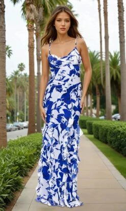 Betsy And Adam Long Formal Dress A26915